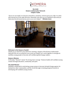 How to Start a Komera Ambassador Chapter