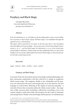 Porphyry and Black Magic - Brill Online Books and Journals