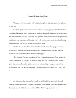 Protect Me from what I Want &ldquo;Yes, yes, yes!&rdquo; you squealed with