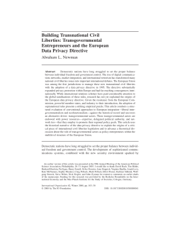Building Transnational Civil Liberties