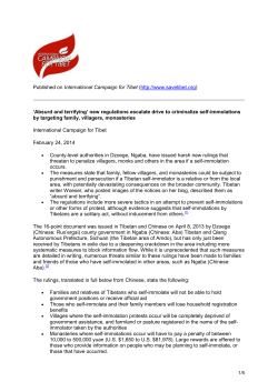 Published on International Campaign for Tibet (http://www.savetibet