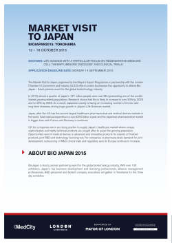 market visit to japan - London Chamber of Commerce