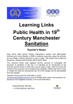 Sanitation - Manchester City Council