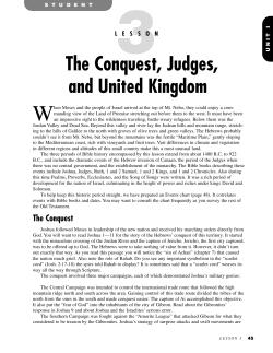 The Conquest, Judges, and United Kingdom