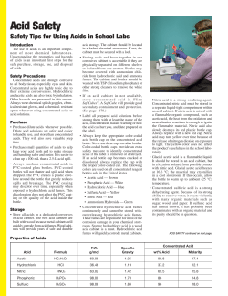 Acid Safety - Flinn Scientific