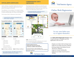 Online Birth Registration (English)