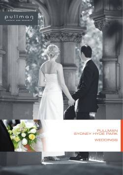 PULLMAN SYDNEY HYDE PARK WEDDINGS