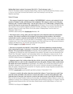 Packet 10 - High School Quizbowl Packet Archive
