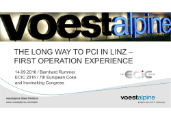 THE LONG WAY TO PCI IN LINZ &ndash; FIRST OPERATION EXPERIENCE