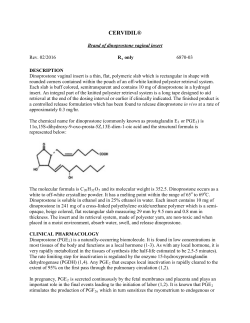 CERVIDIL&reg; - FerringUSA - Ferring Pharmaceuticals