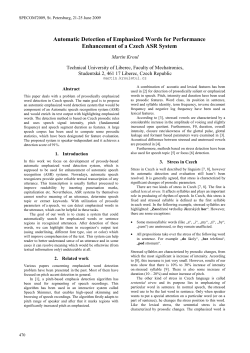 Automatic Detection of Emphasized Words for Performance