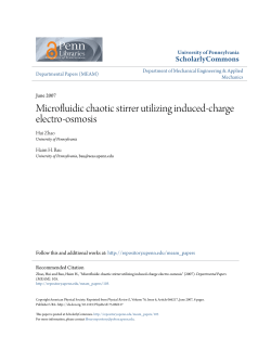 Microfluidic chaotic stirrer utilizing induced-charge electro