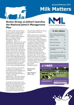 Milk Matters - National Milk Laboratories