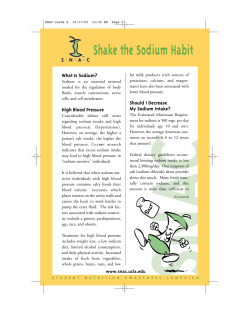 Shake the Sodium Habit