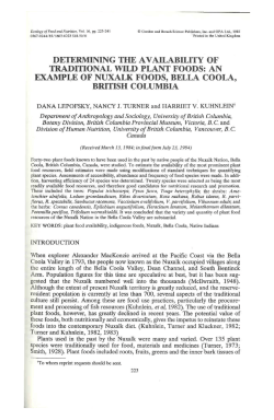 Lepofsky et al. 1985