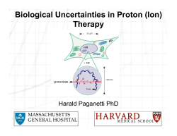 Biological Uncertainties in Proton (Ion) Therapy