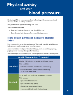 And Your blood pressure - Alberta Centre for Active Living