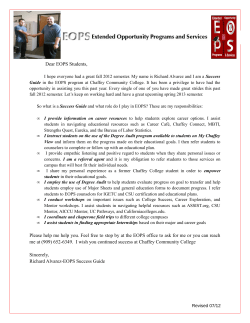 Dear EOPS Students, Please help me help you