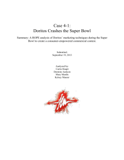 Doritos Crash the SuperBowl Case Study
