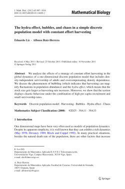Mathematical Biology - Departamento de Matem&aacute;tica Aplicada II
