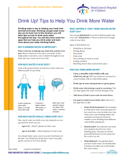 Drink Up! Tips to Help You Drink More Water