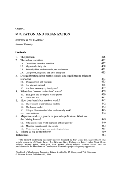 migration and urbanization