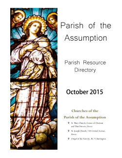 Parish Resource Directory - Parish of the Assumption