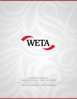 FY 2015 Report to the Community (4MB PDF)