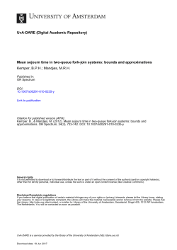 Mean sojourn time in two-queue fork-join systems