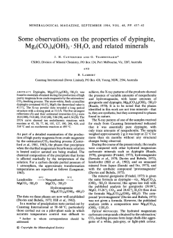 Some observations on the properties of dypingite, Mgs(CO3)4(OH)2