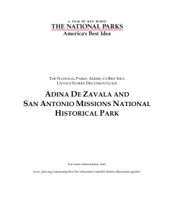 San Antonio Missions: Keeping History Alive Background ()