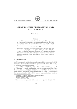 generalized derivations and c&lowast;-algebras