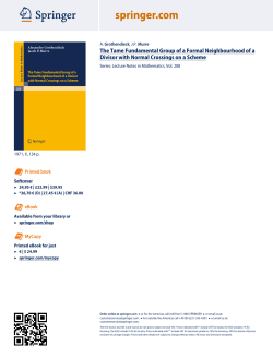 The Tame Fundamental Group of a Formal