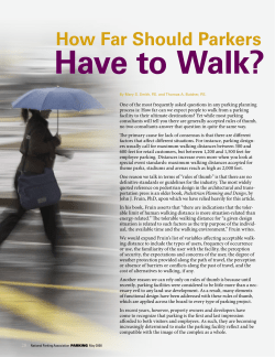 How Far Should Parkers Have to Walk?