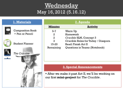 Crucible - jhampton.pbworks.com.