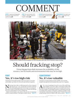 Should fracking stop? - Penn State University