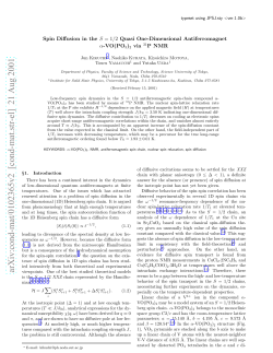 Spin Diffusion in the S= 1/2 Quasi One