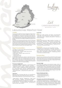 Factsheet - Labourdonnais Waterfront Hotel