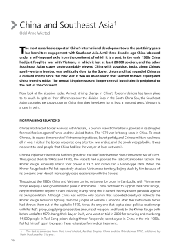 China and Southeast Asia