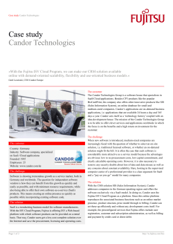 Case study Candor Technologies