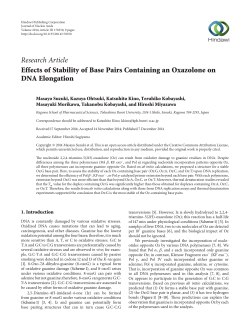 Effects of Stability of Base Pairs Containing an Oxazolone on DNA