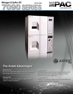 The Antek Advantages: The Antek Advantages: