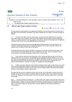 Appendix 7 - Maori Land Amendment and Maori Land Claims