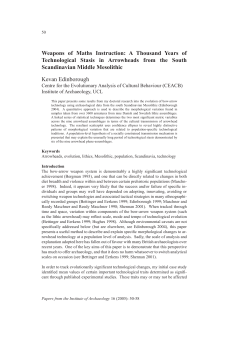 PIA Vol 16.indb - Papers from the Institute of Archaeology