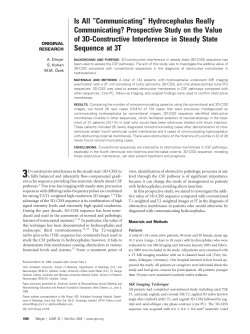 Is All &ldquo;Communicating&rdquo; - American Journal of Neuroradiology