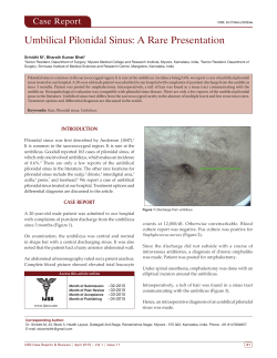 Umbilical Pilonidal Sinus: A Rare Presentation