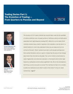 The Evolution of Trading