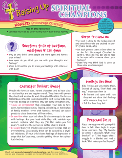 Questions to Go at bedtime, mealtime or car time Verse to Chew On