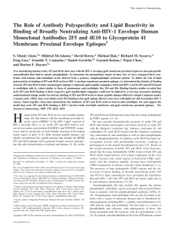 Envelope Epitopes Glycoprotein 41 Membrane Proximal