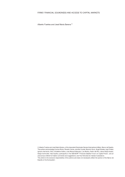 Firms` financial soundness and access to capital